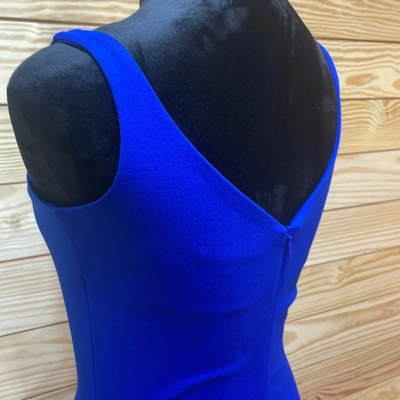 Amanda Uprichard Sleeveless Royal Blue Midi Dress Size Small Gorgeous EUC 🌟 - Picture 5 of 9